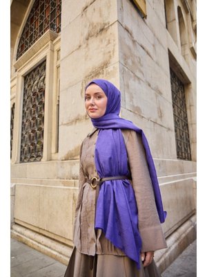 Monogram Pamuk İpek Şal