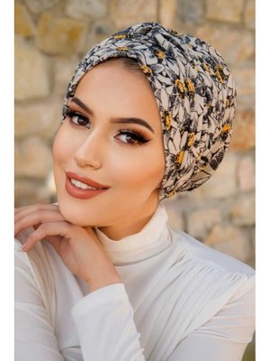 Papatya Desen Burgu Detaylı Bone