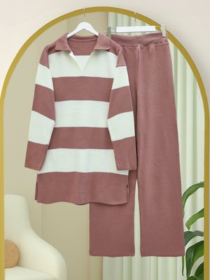 G.kurusu V Yaka Pantolonlu Triko Takım