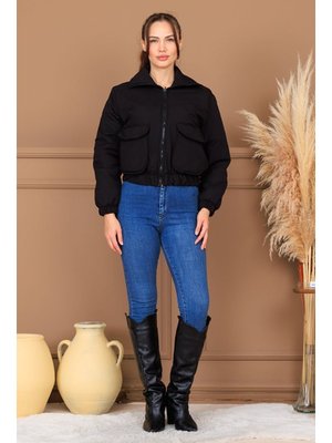 Siyah Kapak Cepli Mont
