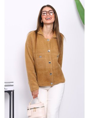 Vizon Angora Yumoş Triko Hırka