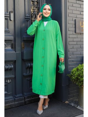 Düğmeli Yeşil Kap 10244y Düğmeli Yeşil Kap 10244y