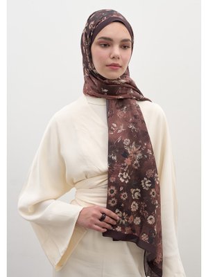 Bordo Seraphına Desen Şal Bordo Seraphına Desen Şal