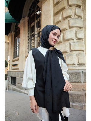 Monogram Pamuk İpek Şal