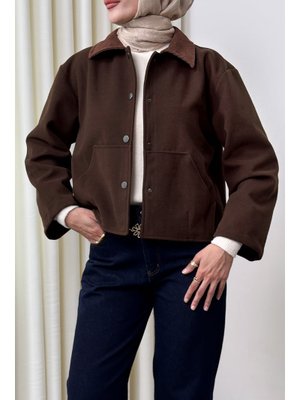 Kahverengi Kanguru Cepli Ceket