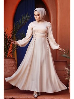 Balon Kol Bej Saten 61501bej