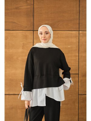 Siyah Garnili İkili Takım Siyah Garnili İkili Takım