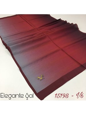Desenli Elegante Seri Viscon Şal Askısı İle Birlikte 75x200 Cm Bordo Gri Desenli Elegante Seri Viscon Şal Askısı İle Birlikte 75x200 Cm Bordo Gri