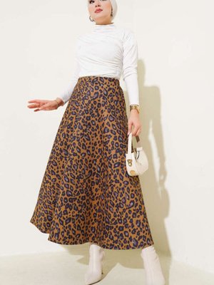 Taba Leopar Desen Scuba Etek Taba Leopar Desen Scuba Etek