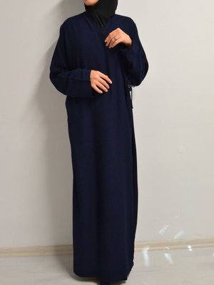 Rahat Kalıp Kruvaze Yandan Bağlamalı Namaz Elbisesi – Viskon Rahat Kalıp Kruvaze Yandan Bağlamalı Namaz Elbisesi – Viskon