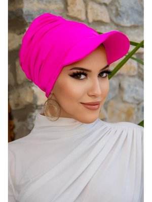 Deniz Şapkası / Mayo Üstüne Kullanılabilir Neon Pembe Havuz