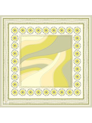 Yağ Yeşili Desenli Liverno Sciarpa Seri Viscon Eşarp Askısı İle Birlikte