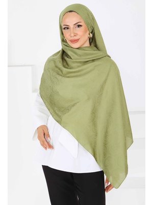 Haki Hakı Vintage Monagram Şal