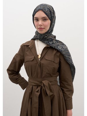 Siyah Petra Desen Şal Siyah Petra Desen Şal