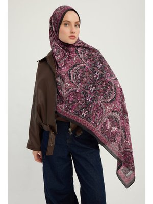70x190 Cm Ebedi Saraylar Vişne Vierra Desenli Viskon Şal 70x190 Cm Ebedi Saraylar Vişne Vierra Desenli Viskon Şal