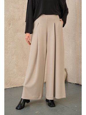 Pile Detay Pantolon Taş