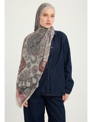 70x190 Cm Sonsuz Aşk Somon Efilia Desenli Şal