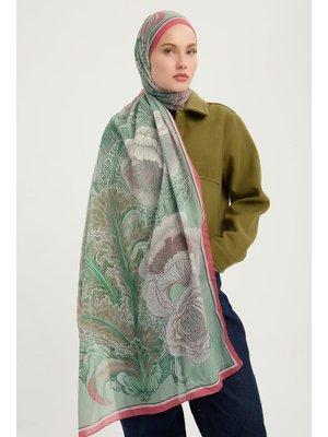 70x190 Cm Mercan Bahçesi Nefti Efilia Desenli Şal