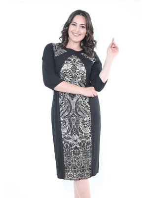 Büyük Beden Siyah Ara Boy Abiye Elbise Büyük Beden Siyah Ara Boy Abiye Elbise