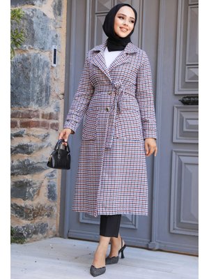 Kazayağı Desenli Mürdüm Kaşe Kap 5956mu