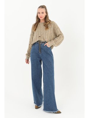 32031blz Triko Uzun Kollu Kazak