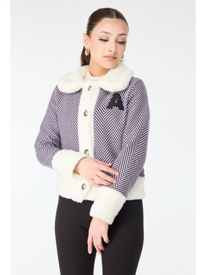 Lıla Lila Baskılı Peluş Ceket