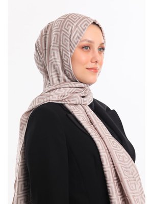 Krem Jakar Dokuma Desen Jakarlı Modal Seri Şal Askısı İle Birlikte 75x200 Cm Taş Krem Jakar Dokuma Desen Jakarlı Modal Seri Şal Askısı İle Birlikte 75x200 Cm Taş
