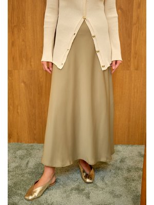 Yeşil Saten Etek Yeşil Saten Etek