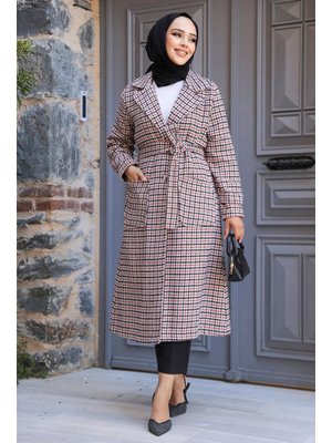 Kazayağı Desenli Kiremit Kaşe Kap 5956krmt