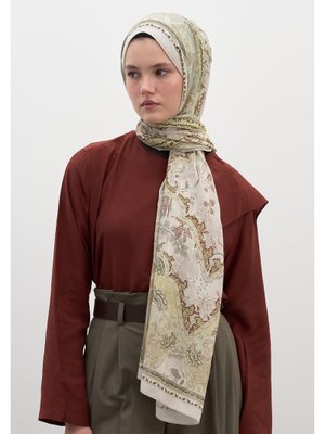 Soft Yeşil Arıane Desen Şal Soft Yeşil Arıane Desen Şal