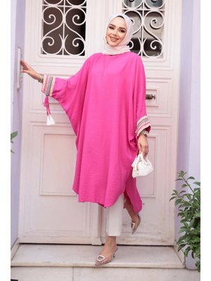 Yarasa Kol Fuşya Tunik 210048f Yarasa Kol Fuşya Tunik 210048f