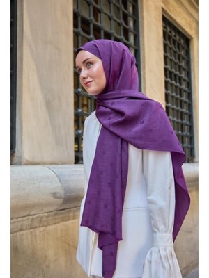 Monogram Pamuk İpek Şal