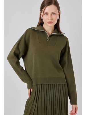 Haki Kazak Etek İkili Takım Haki Kazak Etek İkili Takım