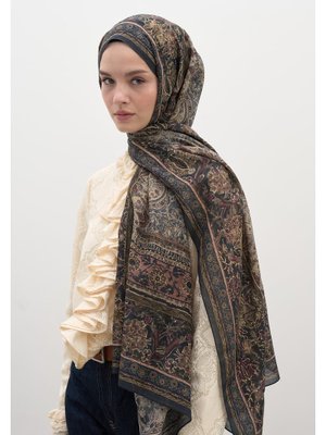 Antrasit Vanessa Desen Şal Antrasit Vanessa Desen Şal