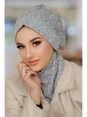 Gri Mavi Desen Bere Ve Etol Takım