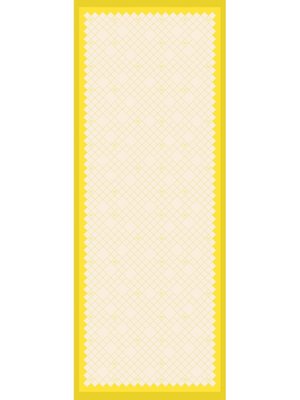 Sarı Geometrik Logo Desen Dora Saten Seri Şal Askısı İle Birlikte Sarı Geometrik Logo Desen Dora Saten Seri Şal Askısı İle Birlikte