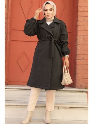 Kemerli Füme Kaşe Kaban 61102fu