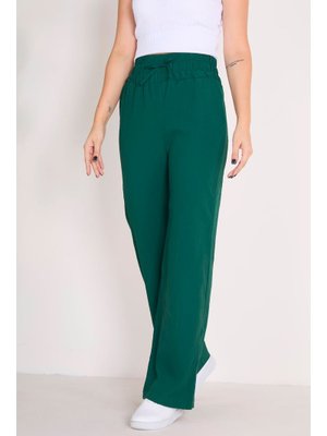 Zümrüt Beli Lastikli Pantolon Zümrüt Beli Lastikli Pantolon