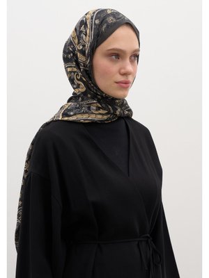 Antrasit Panthea Desen Şal Antrasit Panthea Desen Şal