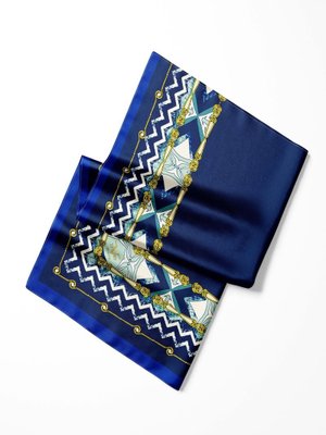 Deri Desen Pavia Seri Şal Askısı İle Birlikte 90x200 Cm Lacivert Mint Deri Desen Pavia Seri Şal Askısı İle Birlikte 90x200 Cm Lacivert Mint