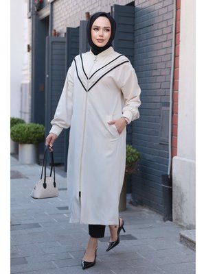 Fermuarlı Bej Hırka 15201bej