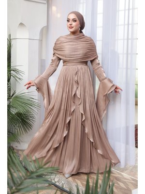 Fırfır Detaylı Vizon 53981v