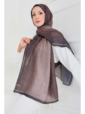 Kahve Soft Degrade Bambu Crash Şal