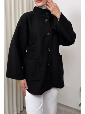 Siyah Hakim Yaka Kaşe Ceket