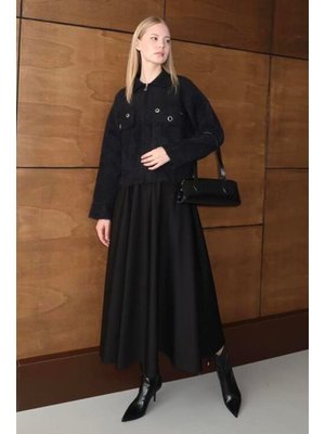 Siyah Tedy Triko Hırka