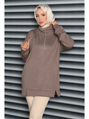 Vızon Vizon Zincir Detaylı Modal Tunik