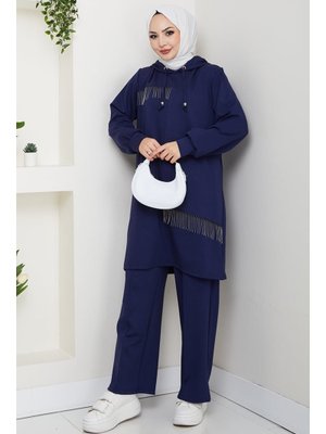 Lacivert Zincir Detay Oysho İkili Takım