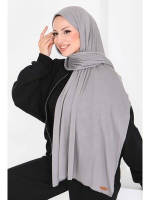 Gri Grı Penye Şal