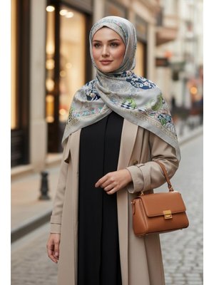 Desen Arkadan Bağlamalı Desenli Pratik Şal,ps