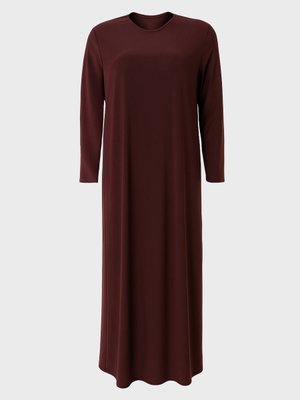 Kahverengi Büyük Beden Basic Elbise